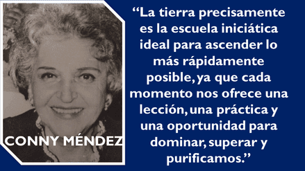 Conny Méndez tuvo una vida de una iluminada; fue un personaje que dejó huella, siendo mujer realizó hazañas que ninguna otra había hecho como por ejemplo: Fue la primera mujer en Venezuela en ser chófer, cantante, guitarrista y en tener su propia revista.