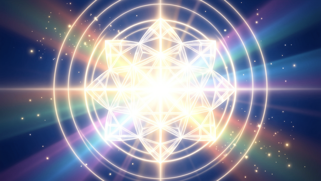 Portal de luz y geometria sagrada para numerologia angelical