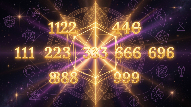 Numeros angelicales 111 222 333 geometria sagrada numerologia espiritual