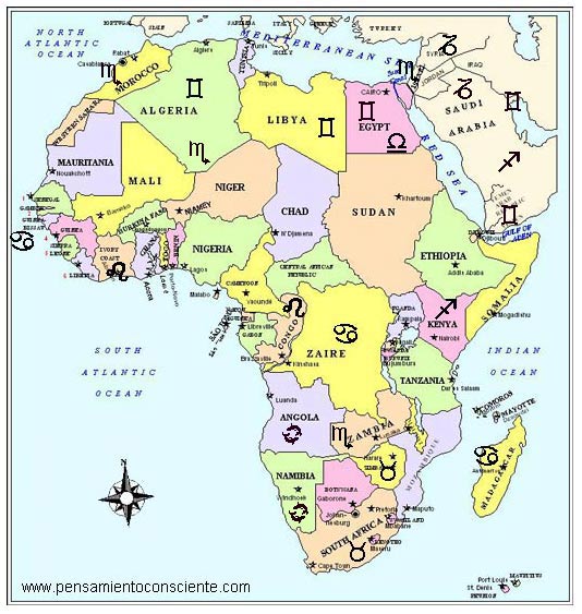 Identidades Nacionales - zodiaco africa