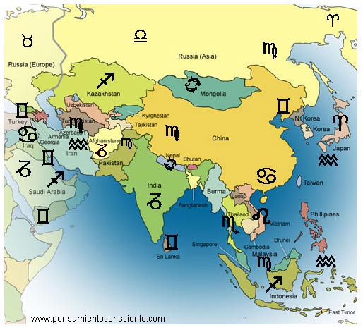 Identidades Nacionales zodiaco asia