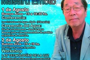 Masaru Emoto en Buenos Aires, Argentina – 1 y 2 de Agosto 2010
