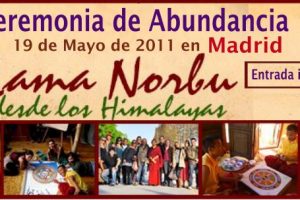 Ceremonia de Abundancia con el Lama Norbu en Madrid el 19 de Mayo