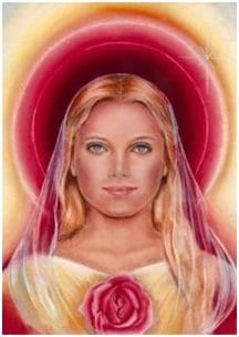 Maria Magdalena con aura rosa