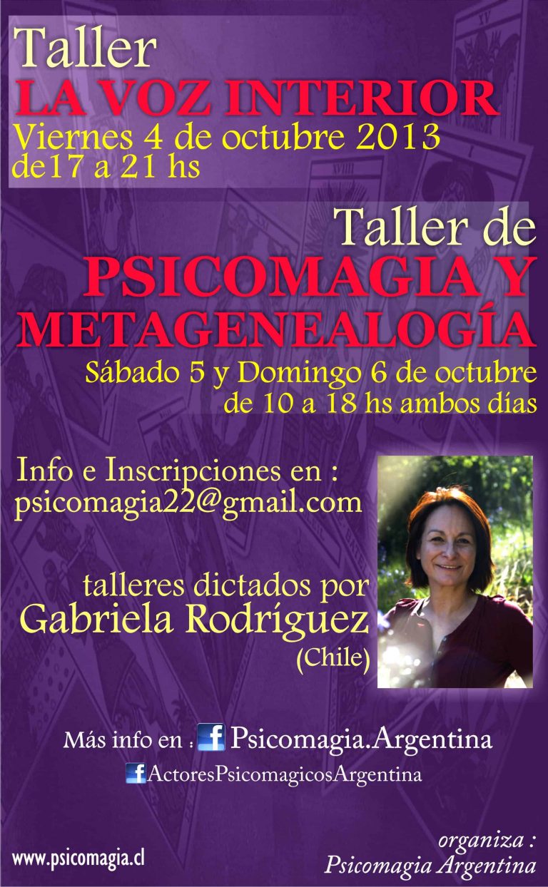Taller de Psicomagia, Octubre 2013 Argentina