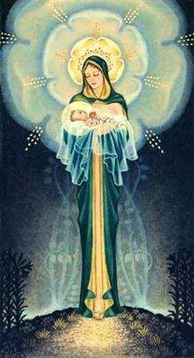 madre María con el niño Jesús