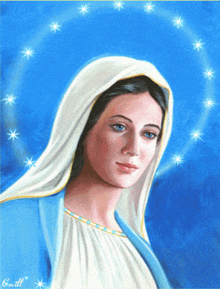 madre-Maria con corona de estrellas