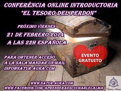 Conferencia introductoria online EL TESORO DEL PERDON” Evento gratuito ~21 de febrero