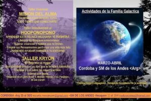 Actividades de la Familia Galactica 2014 – Córdoba y  San Martin de Los Andes, Argentina
