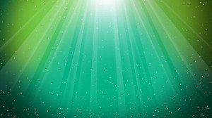 aurora-verde- rayos de sol