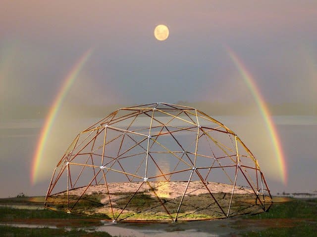 Dimension Arcoiris1- cúpula- geometria sagrada