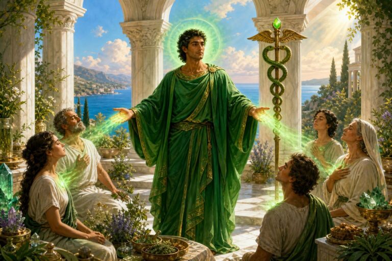 Maestro Hilarion Chohan del Quinto Rayo Verde de Verdad y Sanacion en templo de Creta
