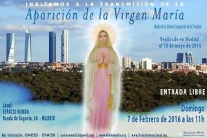 hermandadblanca org aparicion virgen maria febrero 2016 620×398jpg Transmisión de la aparición de la Virgen María en Madrid 7 febrero 2016 hermandadblancaorg