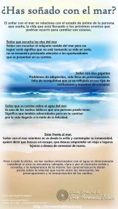 Infografía de Luz: ¿Has soñado con el mar? Interpretación de Sueños.