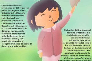 Infografía: Día Universal del Niño 20 de Noviembre.