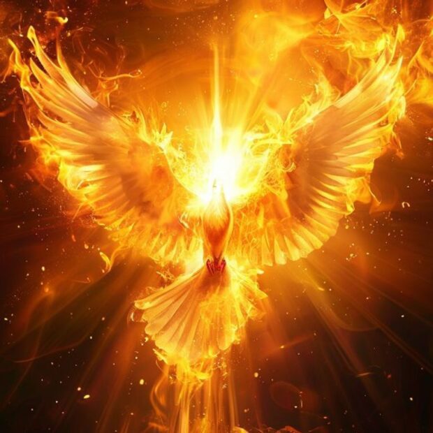 Espíritu Santo con fuego divino