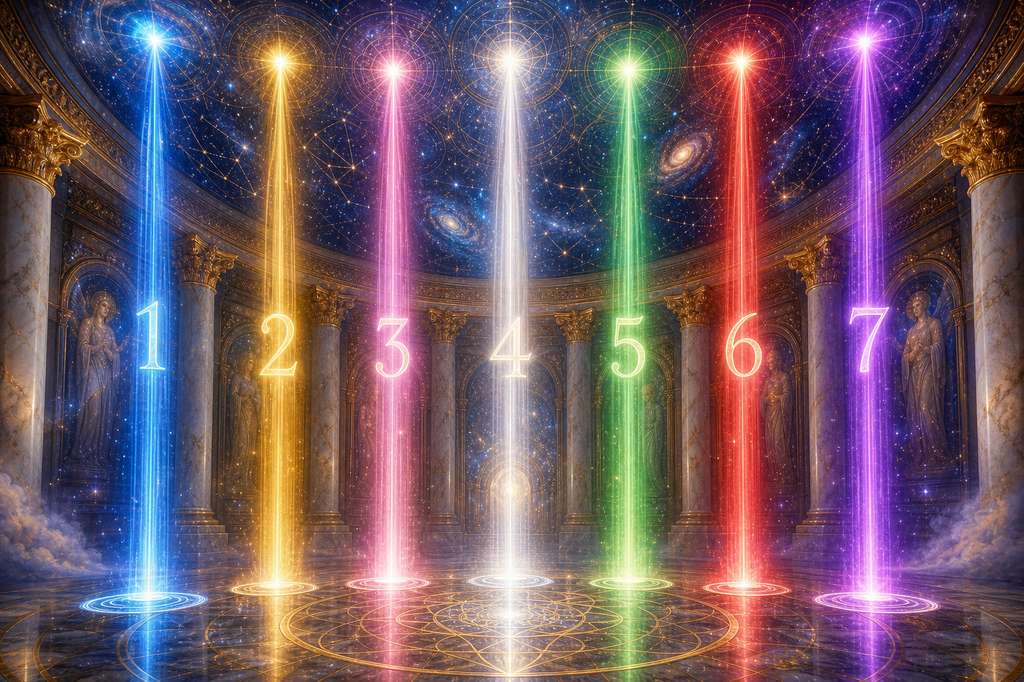 Los 7 Rayos sagrados y su vibración numérica en la numerología