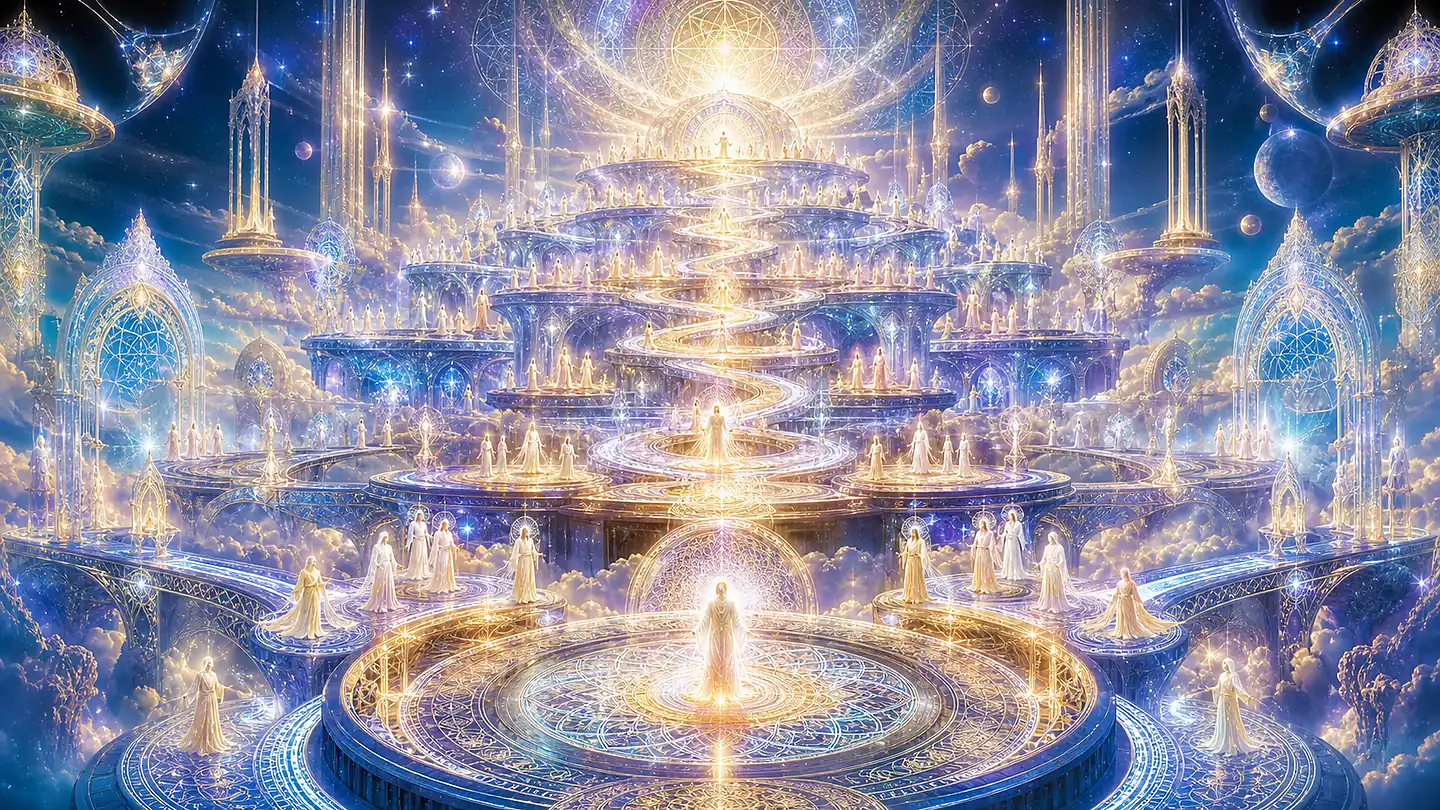 Jerarquía espiritual luminosa y niveles de conciencia en Hermandad Blanca de Luz