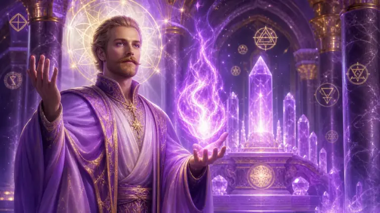 Saint Germain canalizando la nueva featured de la Llama Violeta
