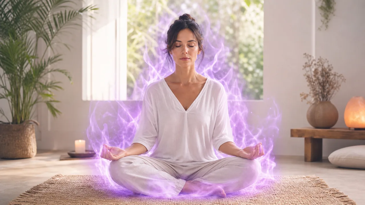 Meditación guiada con la Llama Violeta