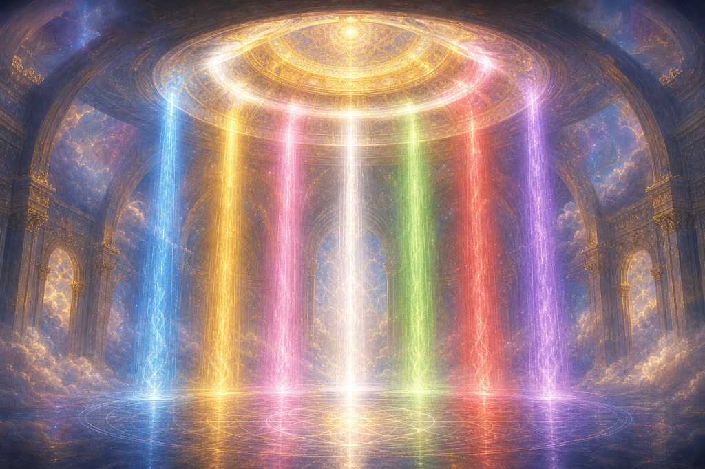 Siete rayos de luz relacionados con la interpretación espiritual de los números