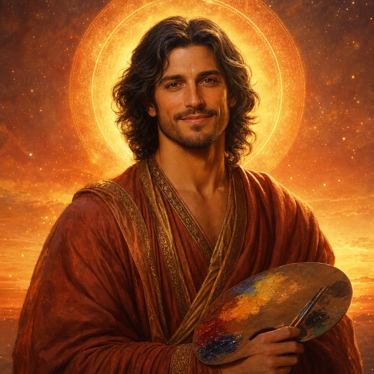 Pablo el Veneciano irradiando belleza sagrada en el Tercer Rayo Rosa