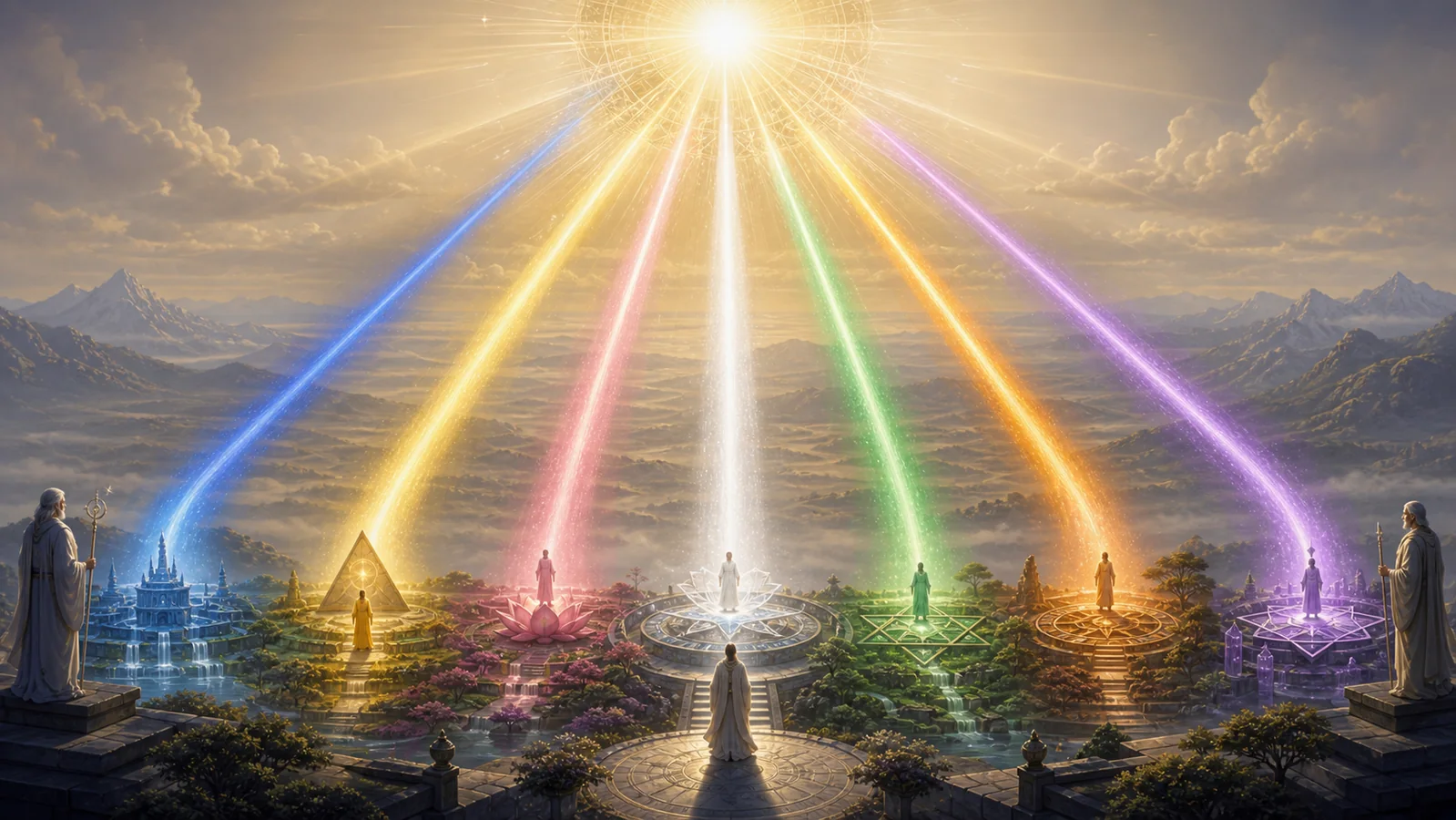 Siete rayos como expresión del plan espiritual en relación con Shamballa