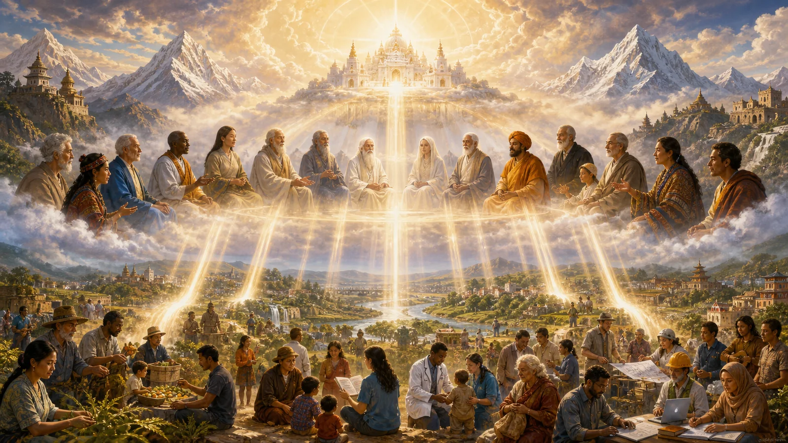 Gobierno Interno del Mundo y consejo espiritual en relación con Shamballa