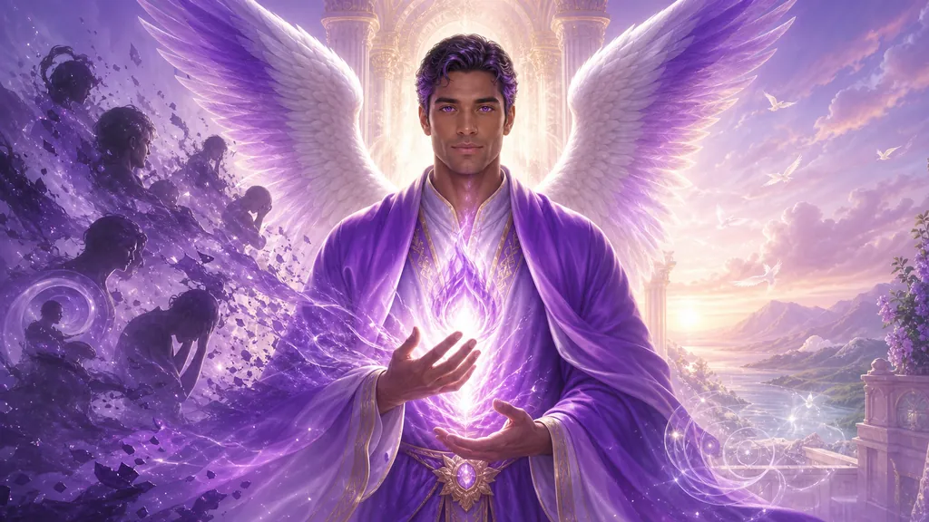 Arcángel Zadquiel y la transmutación de hábitos con la llama violeta