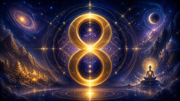 Número 8 en numerología: karma, poder personal y abundancia consciente