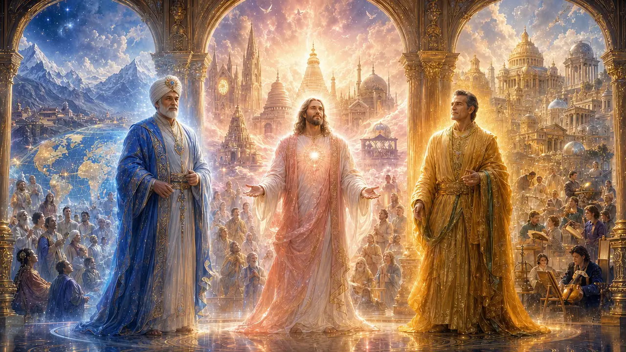 El Manu, el Cristo y el Mahachohan ante visiones de los pueblos de la Tierra, las grandes religiones y la civilización humana